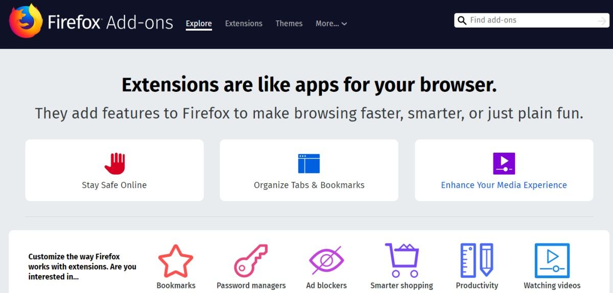 Firefox extensions