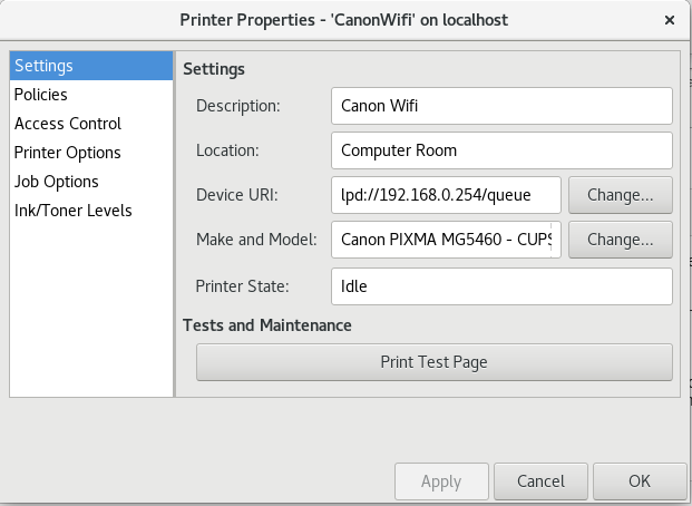 Wifi Printer